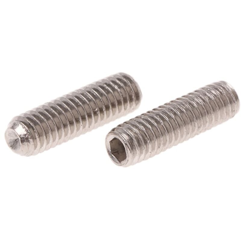 Vis sans tête, M3 x 10mm, tête Jeu de douilles hexagonales, en Acier Inoxydable Vis sans tête A4 316 ( Prix pour Sachet de 50 )