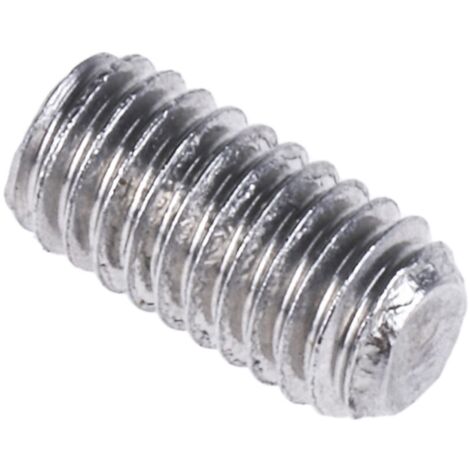 Vis sans tête, M3 x 6mm, tête Jeu de douilles hexagonales, en Acier Inoxydable Vis sans tête A2 304 ( Prix pour Sachet de 50 )