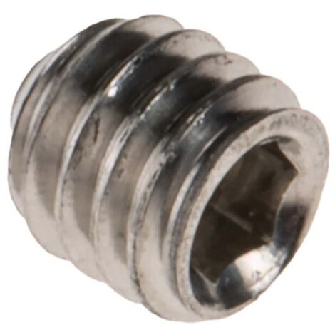 Vis sans tête, M4 x 4mm, tête Jeu de douilles hexagonales, en Acier Inoxydable Vis sans tête A2 304 ( Prix pour Sachet de 50 )