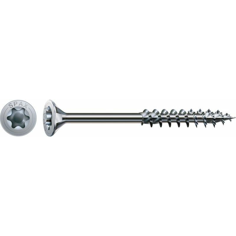 Vis universelle, 6 x 180 mm, 20 pièces, filetage partiel, tête fraisée, t-star plus T30, 4CUT, wirox - 4191010601812 - Spax