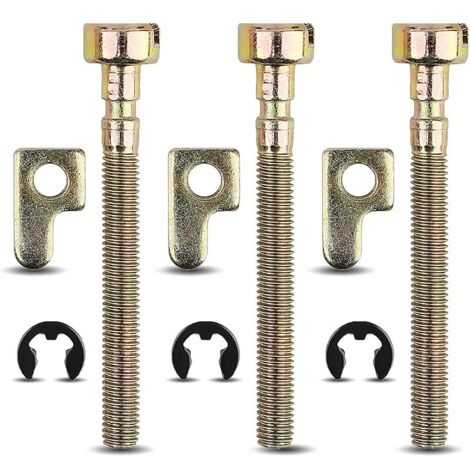 Vis Tendeur de Réglage Chaîne de Barre 3 Pcs Kit pour Husqvarna 36 41136 136LE 141 141LE 137 137E 142 142E 235 240 Remplacement Pièces de Tronçonneuse