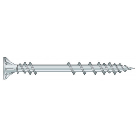 Vis terrasse bois résineux - Inox A2 - Torx 5x50mm - T25 - Boite de 500