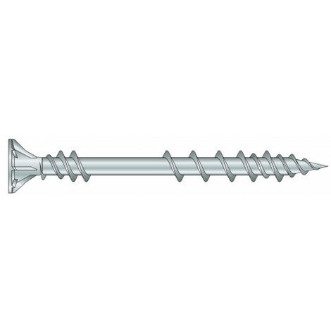 Vis terrasse bois résineux - Inox A2 - Torx 5x60mm - T25 - Boite de 400