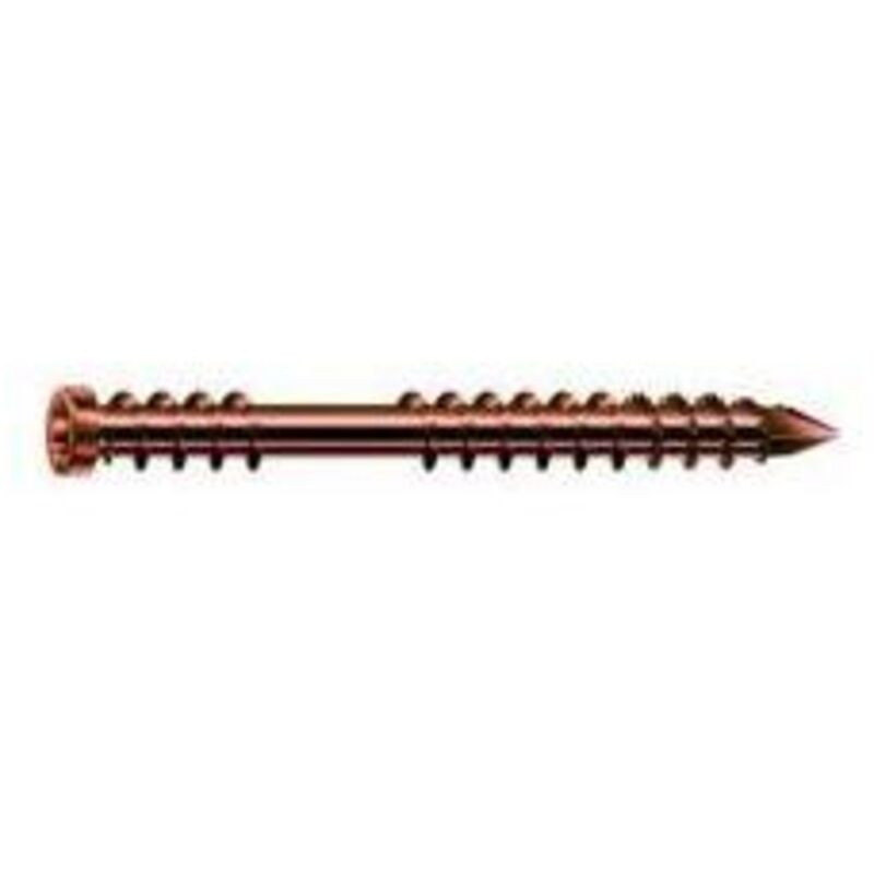 Vis terrasse Spax 5x50mm Tête cyl. t-star plus T25 - Pointe cut - inox A2 antique- 200 unités - 0537900500503