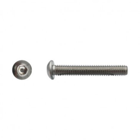 Vis tête bombée six pans creux (BHC) Inox A4 - 4 x 10 mm- Vendu par 200