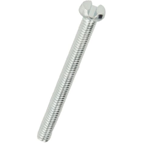 Vis tête cylindrique fente M4 x 50 mm avec fente