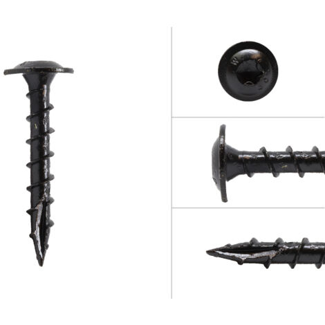Vis tête disque noire revêtement AR 6.0 x 40 mm Torx - Boîte 100