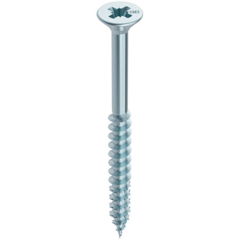 Vis tete fraisée, filetage partiel PZ - HECO-FIX-plus SeKo PZD 5,0x100 zn-bl TG HP (Par 100)
