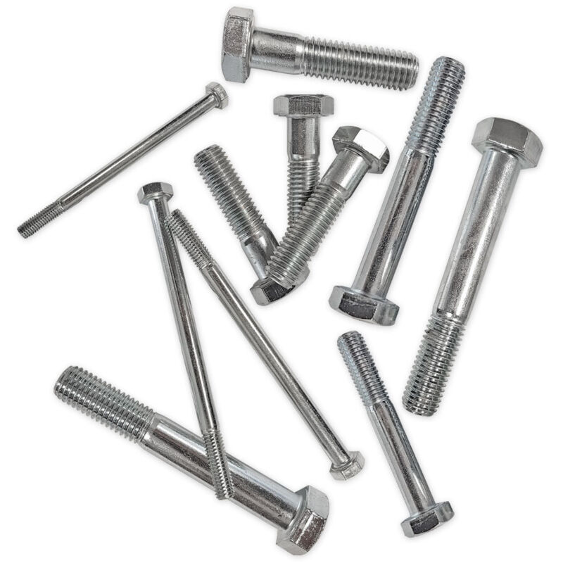 Vis métaux tête hexagonale din 931 classe 8.8 partiellement filetée - 10 x 80 mm (50 vis)