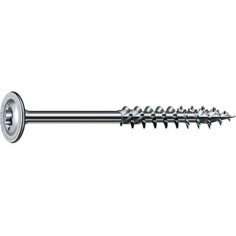 Spax Vis bois Tête disque torx T50 10X180 Filetée sur 80 4CUT WIROX-25 pièces