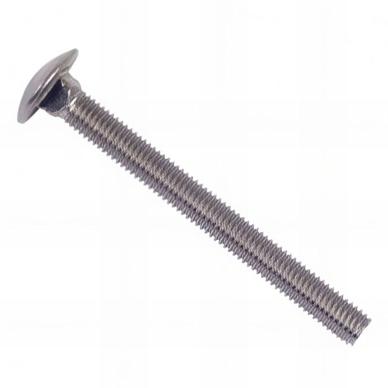 Vis tête ronde collet carré 6 x 70 mm trcc inox A2 - Boite de 100 pcs Fixtout VTRCC06070A2