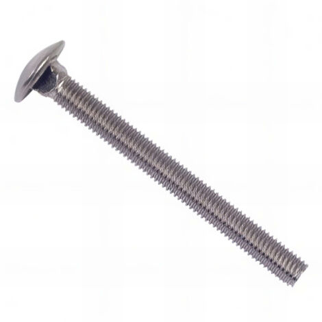Vis tête ronde collet carré 8 x 30 mm TRCC INOX A2 - Boite de 100 pcs - Fixtout VTRCC08030A2