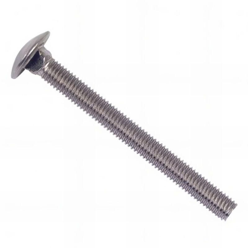 Vis tête ronde collet carré 8 x 80 mm trcc inox A2 - Boite de 50 pcs Fixtout VTRCC08080A2