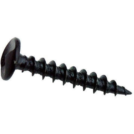 Vis tête ronde indéserrables acier noir 5x30 - Fixation robuste