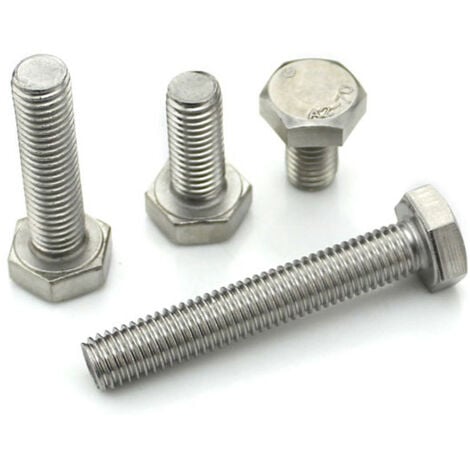 Vis tetes hexagonales din 933 classe 8.8 totalement filetees - dtail : 06 x 25 mm (50)