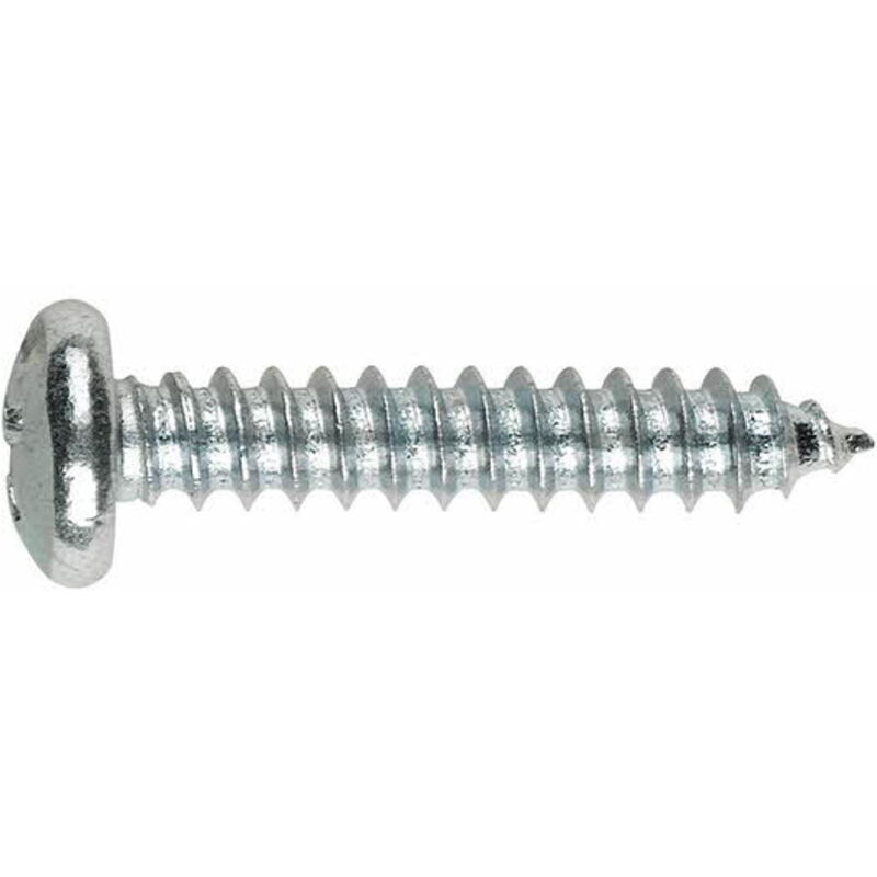 250 vis à tôle PH3, tête bombée 6,3 x 25 mm zingué pour tôle et pvc - T8163025 Index