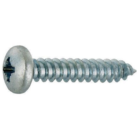 Vis tôle acier zingué tête cylindrique 4,2x16 - INVENTIV
