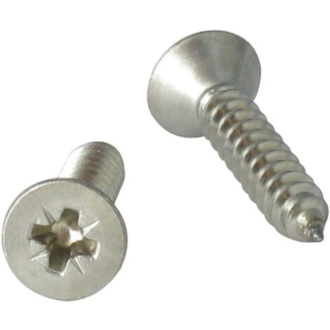 VIS TETE FRAISEE Ø9.2MM FENDU 5X12 INOX - X20 PIECES