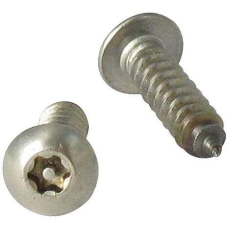 Vis tôle Inviolable Inox A2 Tête cylindrique TC T15+TETON 4.2X19-1000 pièces