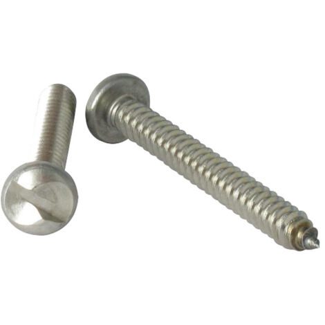 Vis tôle Inviolable Tête cylindrique TC One way 6.3X75 Inox A2-100 pièces