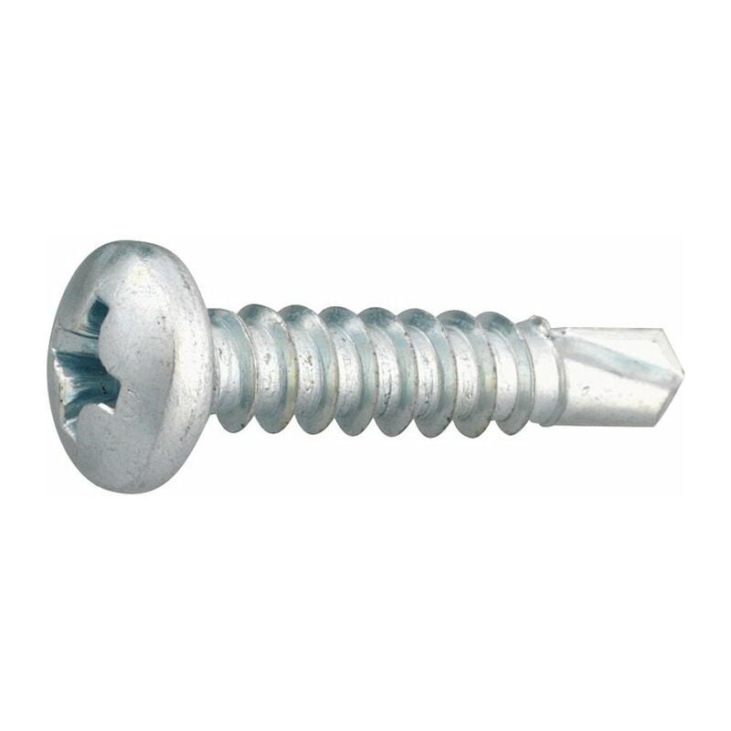 Viswood - Vis tôle Autoperceuse - Tête ronde - ph - Acier zingué - 4,8 x 70 mm - Boîte de 250