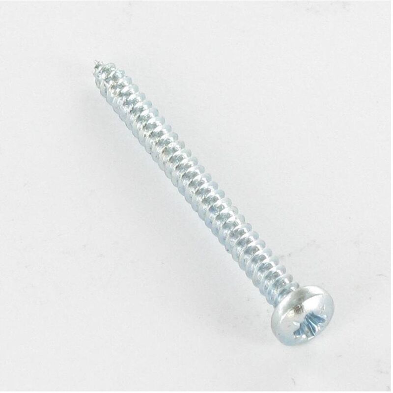 Vis tole tete cylindrique bombee large pozi 6.3X45 acier zing BLANC-200 pièces