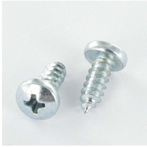 Vis tôle Tête cylindrique large Tête cylindrique bombée large TCBL Phillips de 2 3.5X25 Acier zingué-100 pièces