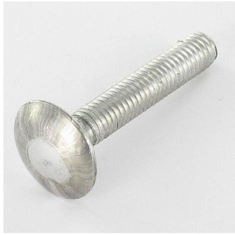 Trcc japy tête ronde collet carré M7X50 Pas de 100 Filetage total Acier zingué-200 pièces