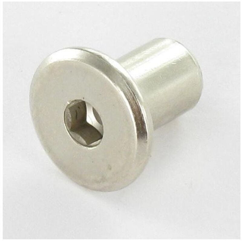 Combifix Tête plate 15/8X12 M6 Clé de 4 HC4 Acier nickelé-200 pièces