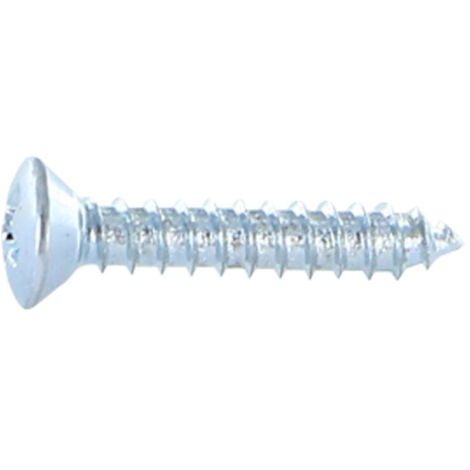Vis tôle Tête fraisée bombée TFB Phillips n° 2 3.5X19 Acier zingué-10 pièces