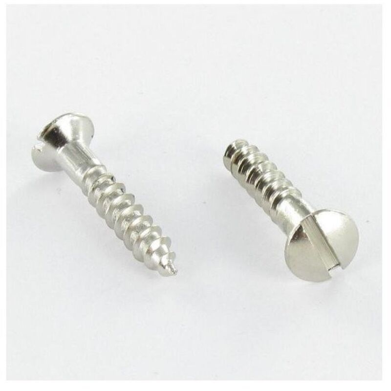 Vis métaux Tête fraisée tf Fendue M6X100 Acier zingué blanc-200 pièces