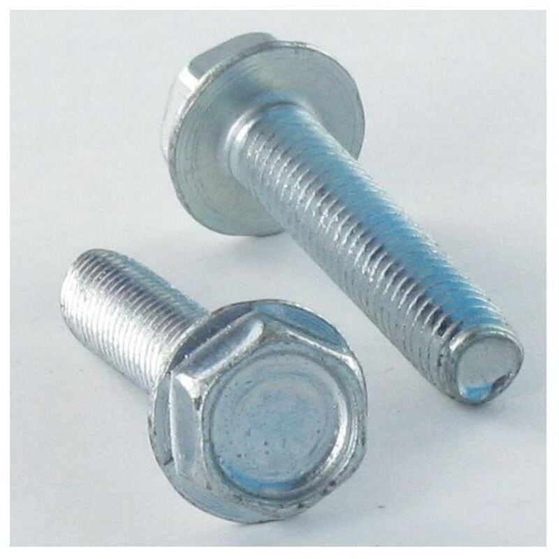 Vis autotaraudeuse Tête hexagonale th Embase collerette Lisse 10X20 Acier zingué-30 pièces
