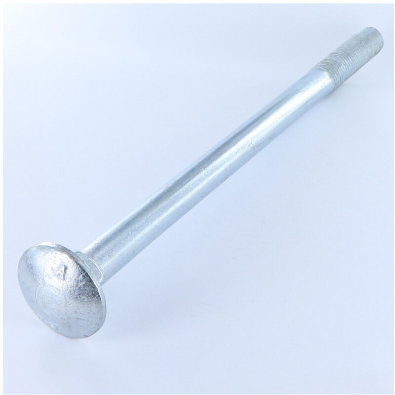 Trcc japy tête ronde collet carré Filetage partiel M16X225 Acier zingué-5 pièces