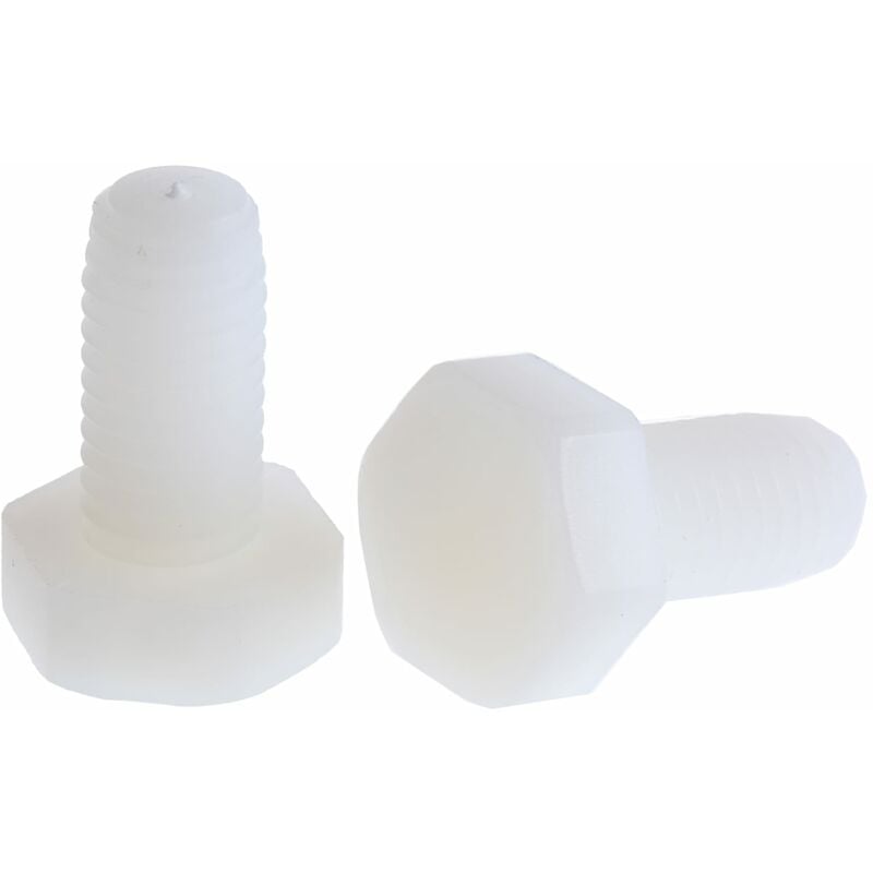 Vis à tête hexagonale Nylon, M10 x 20mm ( Prix pour Sachet de 50 )
