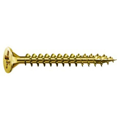 Vis universelle SPAX SeKo cruciforme Z 4,5x 55 galvanisé Jaune (Par 500)