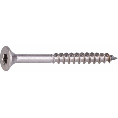 Vis bois TX inox A4 marine filetage partiel 5x30-15 pcs