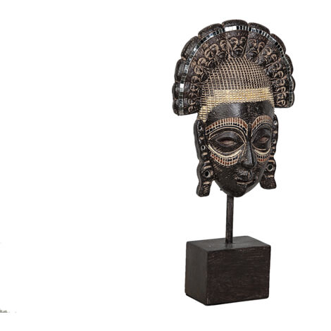 Visage africain en Sop. Résine