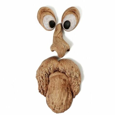 Visage Arbre, Décoration pour Tronc d'arbre, Décor de Visage d'arbre, Décoration de jardin Décoration de jardin Arbre faces décorations d'art sculpture lunatique visage d'arbre