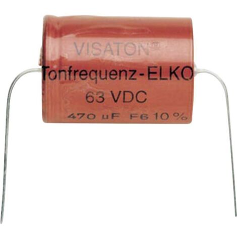 Visaton Bipolar Elco 470 UF Condensatore per altoparlanti 470 µF