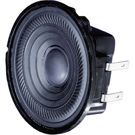 Visaton K 50 - 50 Ohm 2 pouces 5 cm Haut-parleur miniature 2 W 50 Ω noir membrane en plastique, résistant aux UV