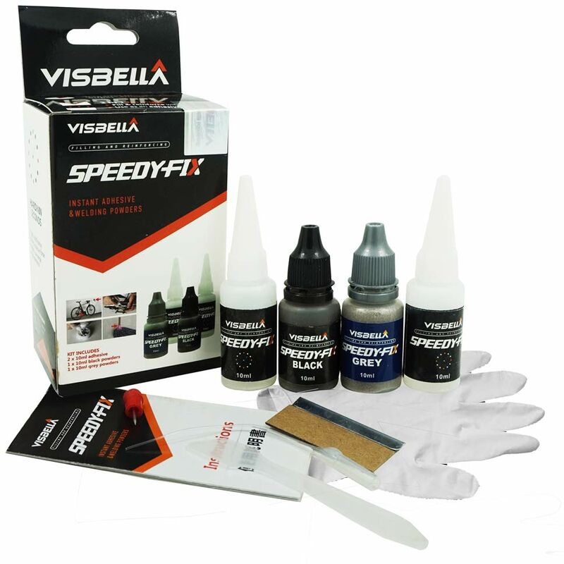 7-Second Rapid Adhesive Speedy Fix Filling and Reinforcement Dual Resin Instant Adhesive System Powder Weld Kit, avec résistance à l'eau - Visbella