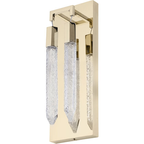 Visconte Krypto-Lampada Wall Light 2 Arm Integrated LED Fitting - Polished Gold