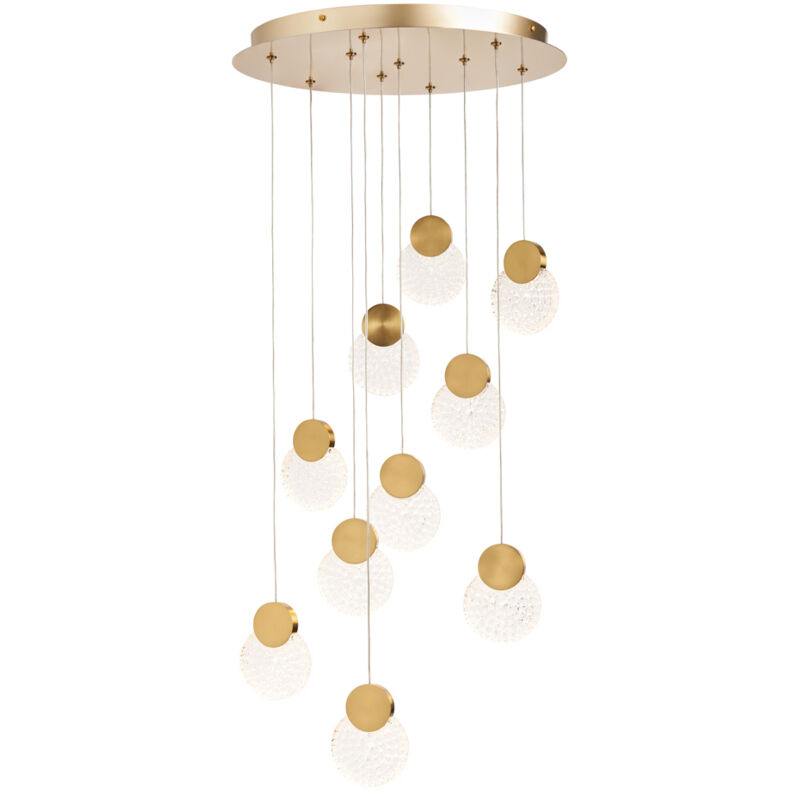 Image of Visconte Oskar Glass Ceiling Pendant Integrated&hellip;