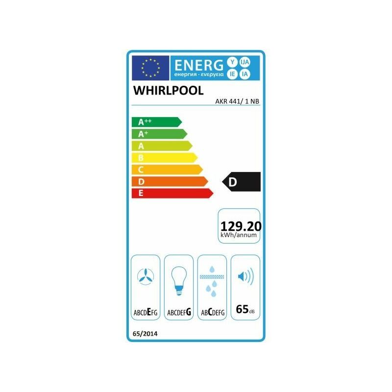 

Whirlpool AKR 441/ 1 NB 248 m³/h De pared Negro D