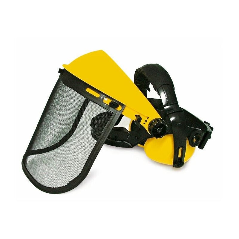 

Visera de malla protectora con auriculares aprobados según EN1731 - EN352 (Blister de 1)