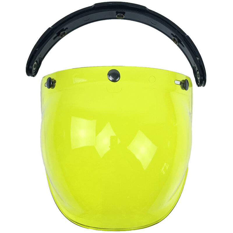 

Visera de proteccion contra el viento de burbuja de 3 broches para casco de motocicleta Biltwell Gringo & Bonanza,Limon amarillo