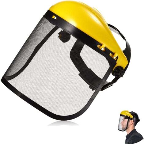 Visera facial ZVD, protector facial para cortacésped de jardín, casco de seguridad, sombrero protector, protección ocular, visera facial