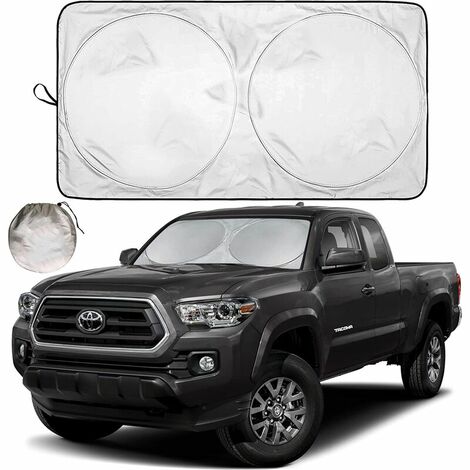 Visera para parabrisas de coche, tela ultra reflectante para máxima protección UV y solar, visera para parabrisas, visera para coche, visera para ventana (59 x 31,4)