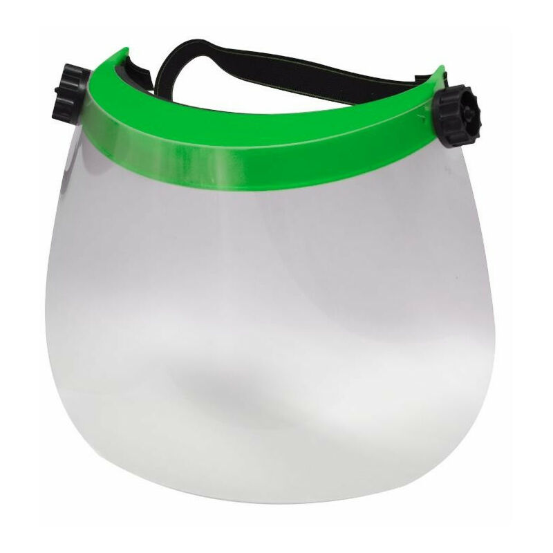 

Visera protectora ajustable de policarbonato con visor solar