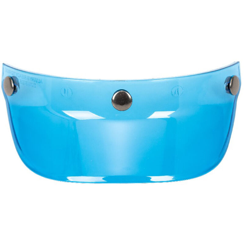 

Visera universal con 3 botones a presion, protector contra el viento abatible, para casco de motocicleta de cara abierta,Azul